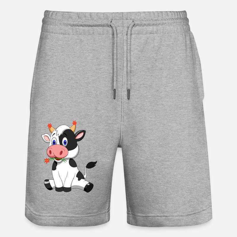 VACHES DOUCES - Short de jogging bio TRAINER Stanley/Stella unisexe - gris chiné