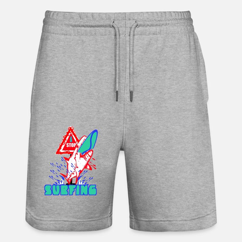 Arrêt - Surf - Short de jogging bio TRAINER Stanley/Stella unisexe - gris chiné