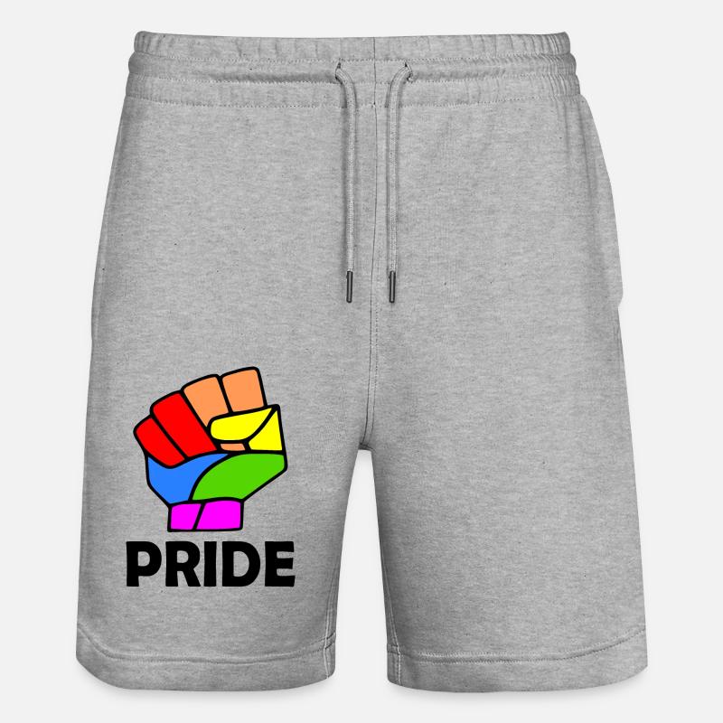 Pride - Short de jogging bio TRAINER Stanley/Stella unisexe - gris chiné