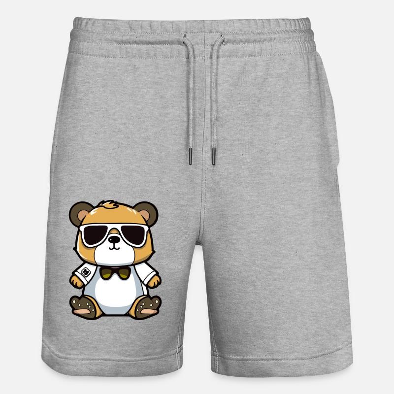 Eric l'ours - Short de jogging bio TRAINER Stanley/Stella unisexe - gris chiné