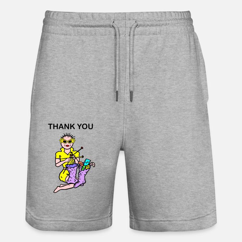 argent - Short de jogging bio TRAINER Stanley/Stella unisexe - gris chiné