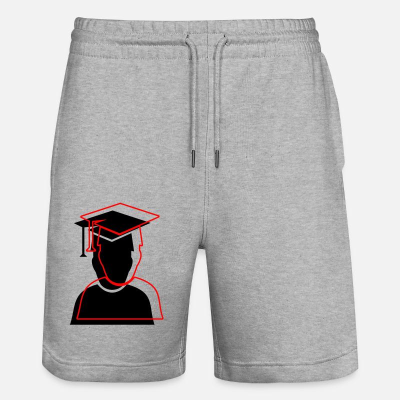 Diplôme d’étudiant 2 - Short de jogging bio TRAINER Stanley/Stella unisexe - gris chiné