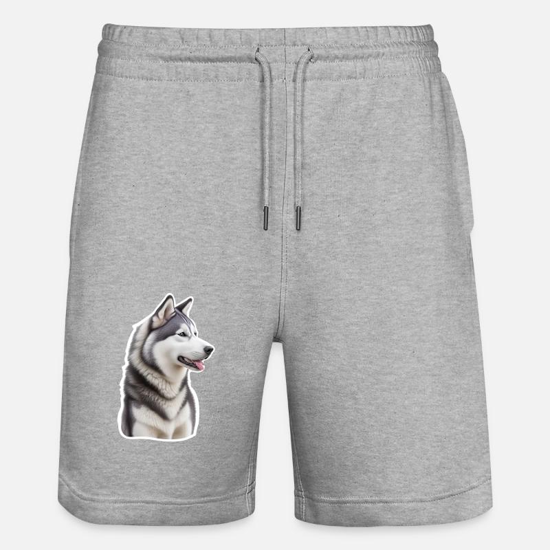 Rauque - Short de jogging bio TRAINER Stanley/Stella unisexe - gris chiné
