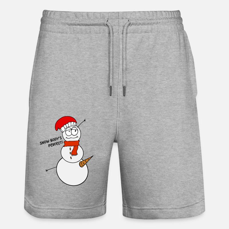 Lustiger Spruch Witzig Humor Geschenkidee - Stanley/Stella Unisex Bio Joggingshorts Trainer - Grau meliert