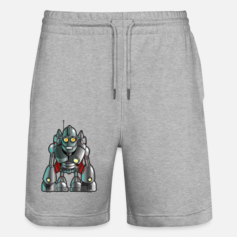 Robotix - Short de jogging bio TRAINER Stanley/Stella unisexe - gris chiné