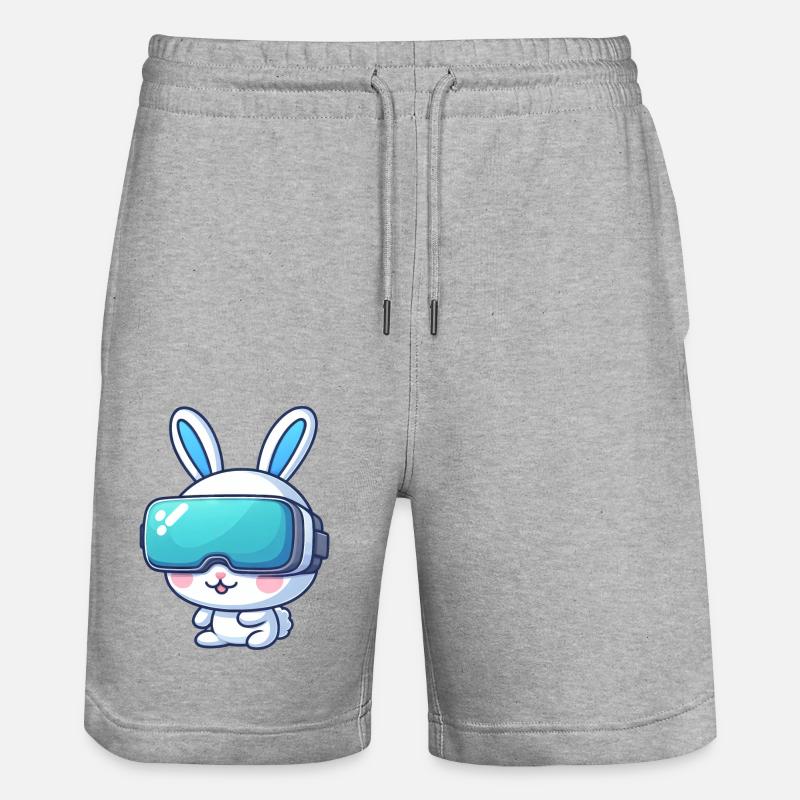 VR Gaming Bunny : Aventures virtuelles - Short de jogging bio TRAINER Stanley/Stella unisexe - gris chiné
