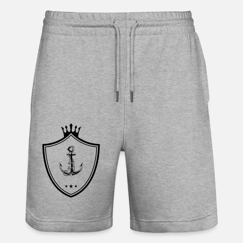 Ancre d’armoiries - Short de jogging bio TRAINER Stanley/Stella unisexe - gris chiné
