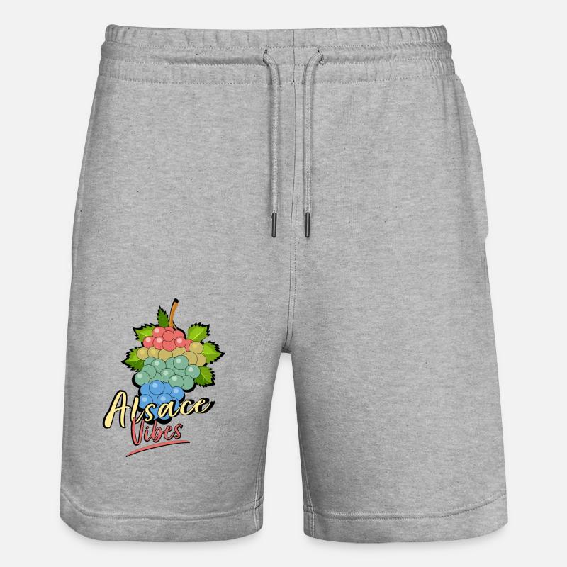 Alsace Vibes - Short de jogging bio TRAINER Stanley/Stella unisexe - gris chiné