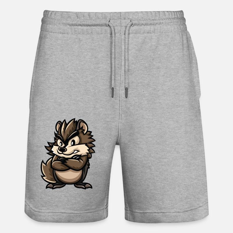 hérisson - Short de jogging bio TRAINER Stanley/Stella unisexe - gris chiné