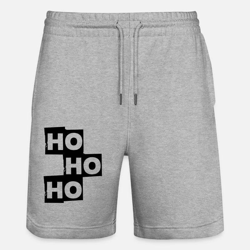 Ho ho ho Noël - Short de jogging bio TRAINER Stanley/Stella unisexe - gris chiné