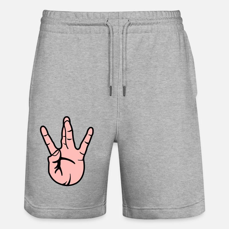 Main Westside - Short de jogging bio TRAINER Stanley/Stella unisexe - gris chiné