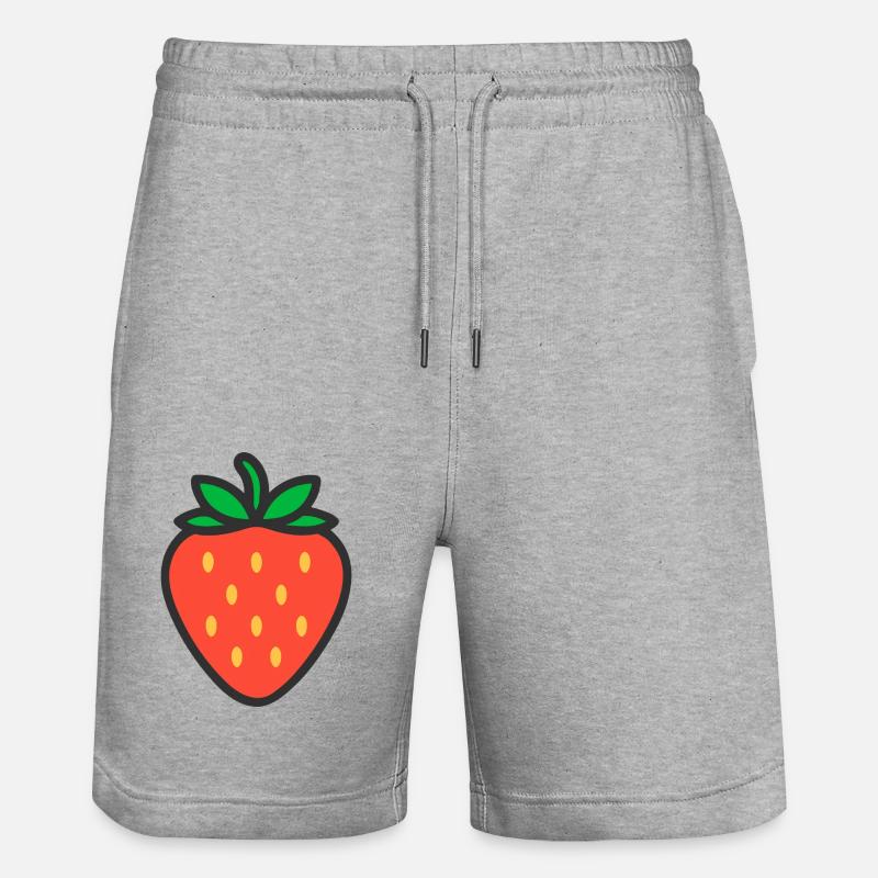FRAISE LOGO ICÔNE FRUIT - Short de jogging bio TRAINER Stanley/Stella unisexe - gris chiné