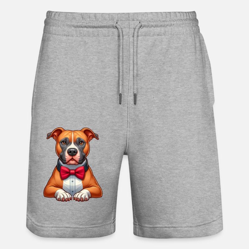 Pitbull Les Gentelmen - Short de jogging bio TRAINER Stanley/Stella unisexe - gris chiné