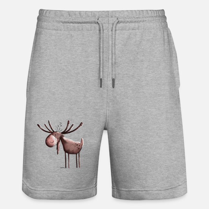 élan comique - Short de jogging bio TRAINER Stanley/Stella unisexe - gris chiné