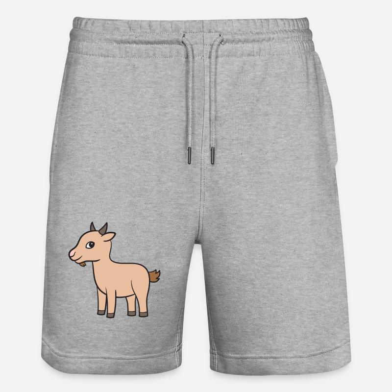 Chèvre Chèvre Geiss - Short de jogging bio TRAINER Stanley/Stella unisexe - gris chiné