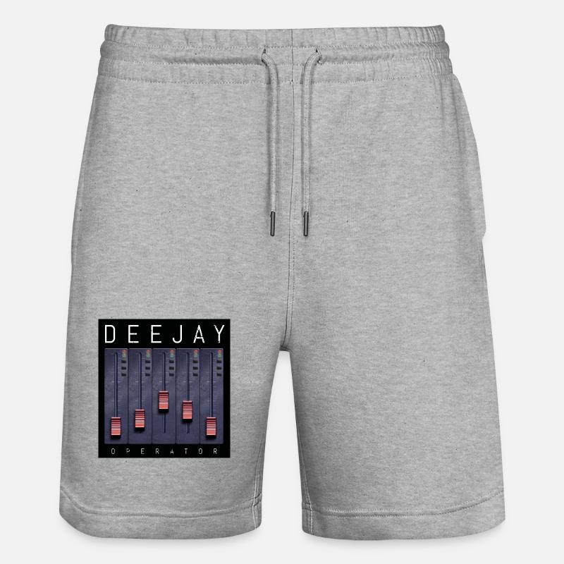 Conception du Fader de l’opérateur Deejay - Short de jogging bio TRAINER Stanley/Stella unisexe - gris chiné