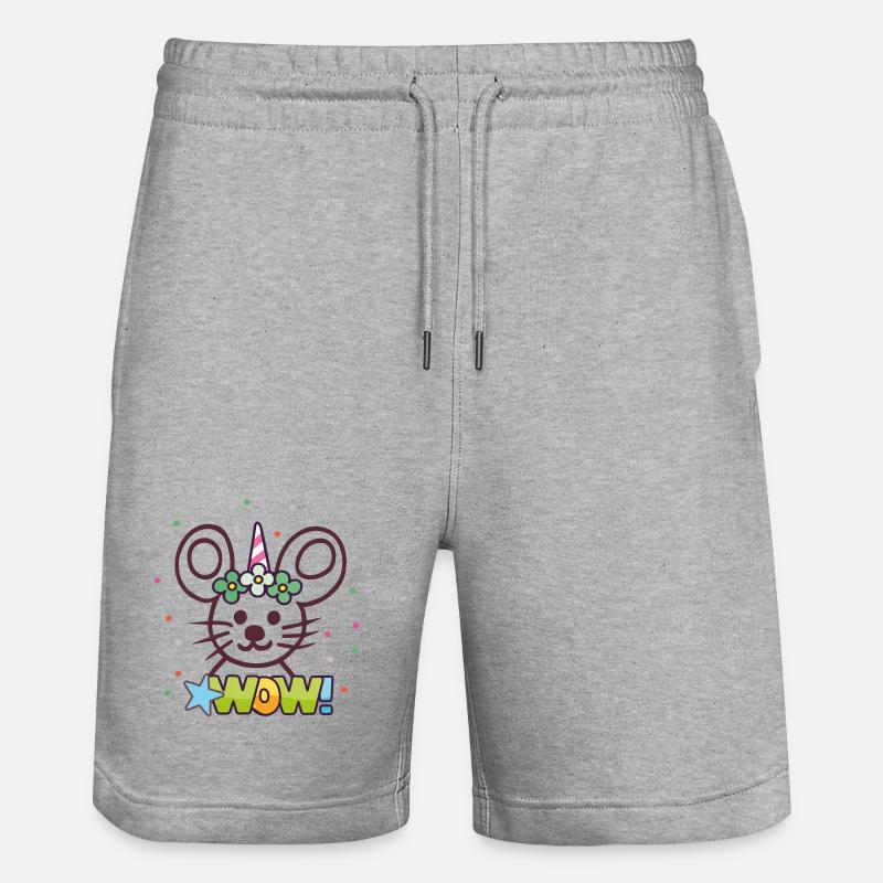 Carnaval, Carnaval, Souris - Short de jogging bio TRAINER Stanley/Stella unisexe - gris chiné