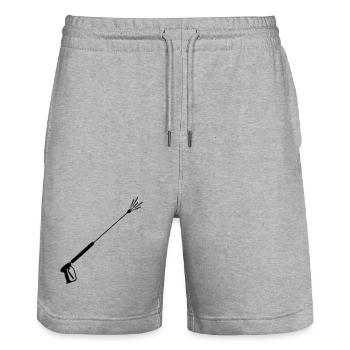 High-pressure sprayer façade cleaning 5 - Stanley/Stella Trainer Unisex Organic Jogging Shorts - heather grey - Front - Nik (191cm) & Marisol (170cm)