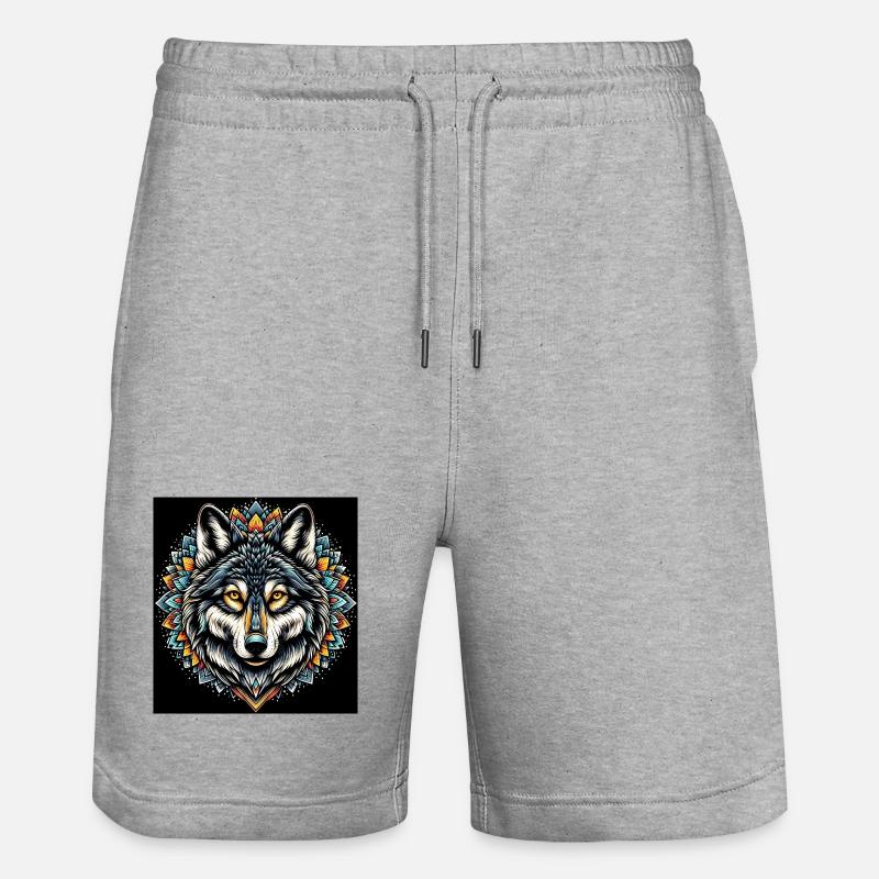 Loup - Short de jogging bio TRAINER Stanley/Stella unisexe - gris chiné