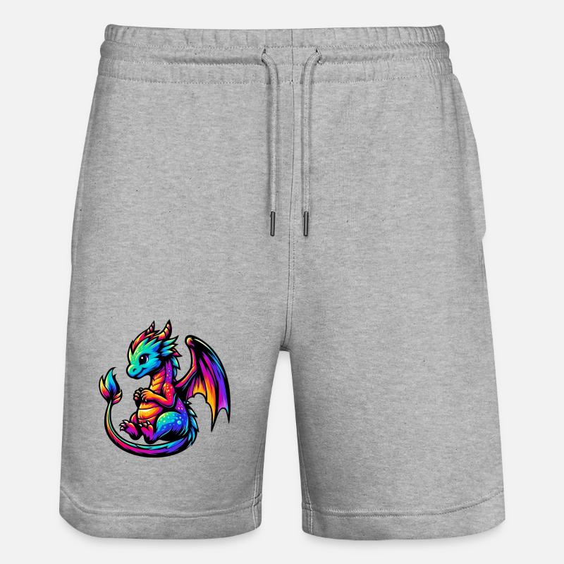 Dragon - Short de jogging bio TRAINER Stanley/Stella unisexe - gris chiné