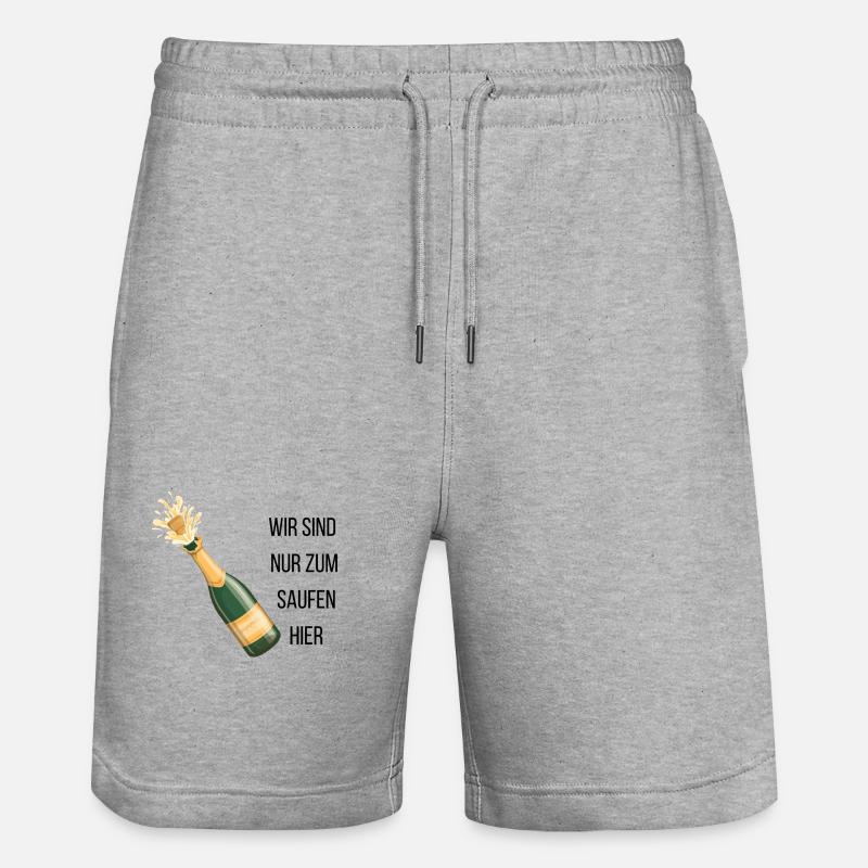 Enterrement de vie de garçon - Short de jogging bio TRAINER Stanley/Stella unisexe - gris chiné