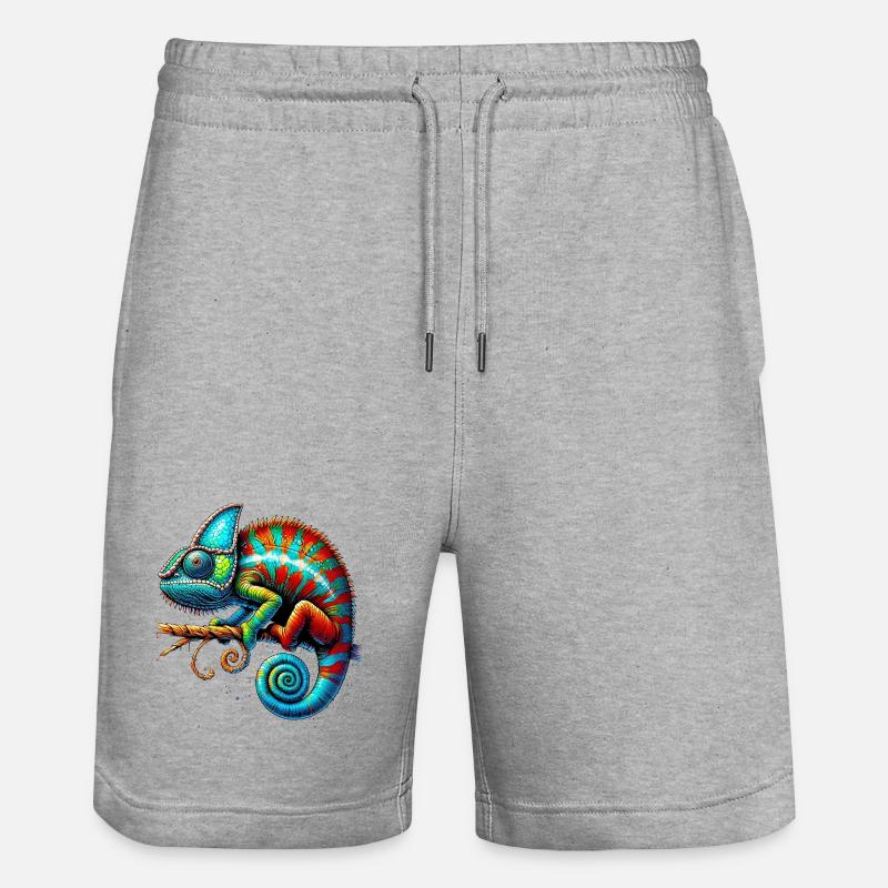Chamäleon - Stanley/Stella Unisex Bio Joggingshorts Trainer  - Grau meliert