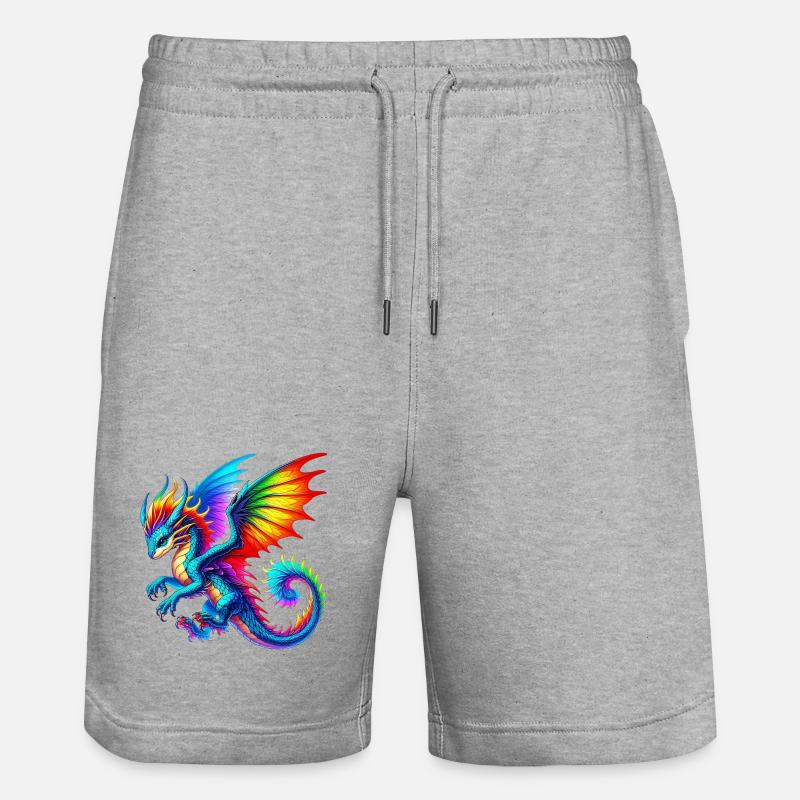 Dragon - Short de jogging bio TRAINER Stanley/Stella unisexe - gris chiné