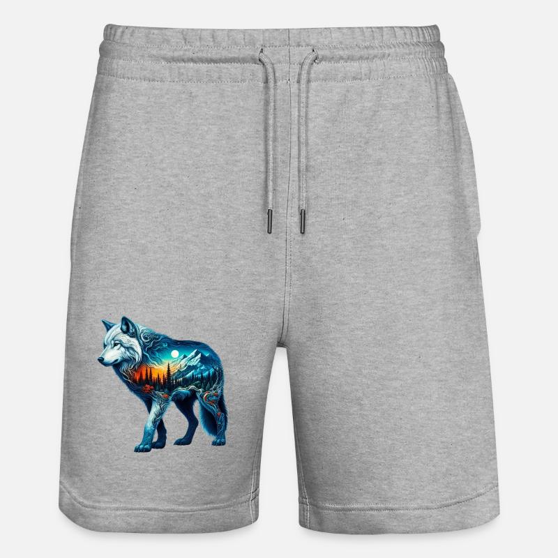 Loup - Short de jogging bio TRAINER Stanley/Stella unisexe - gris chiné