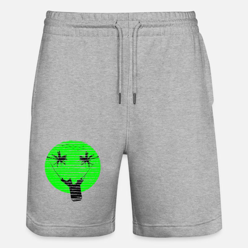 SMILEY VACANCES - Short de jogging bio TRAINER Stanley/Stella unisexe - gris chiné
