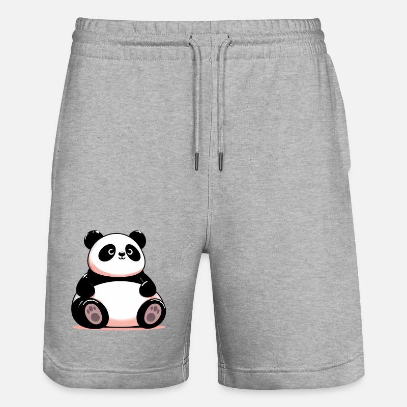 Panda - Short de jogging bio TRAINER Stanley/Stella unisexe - gris chiné