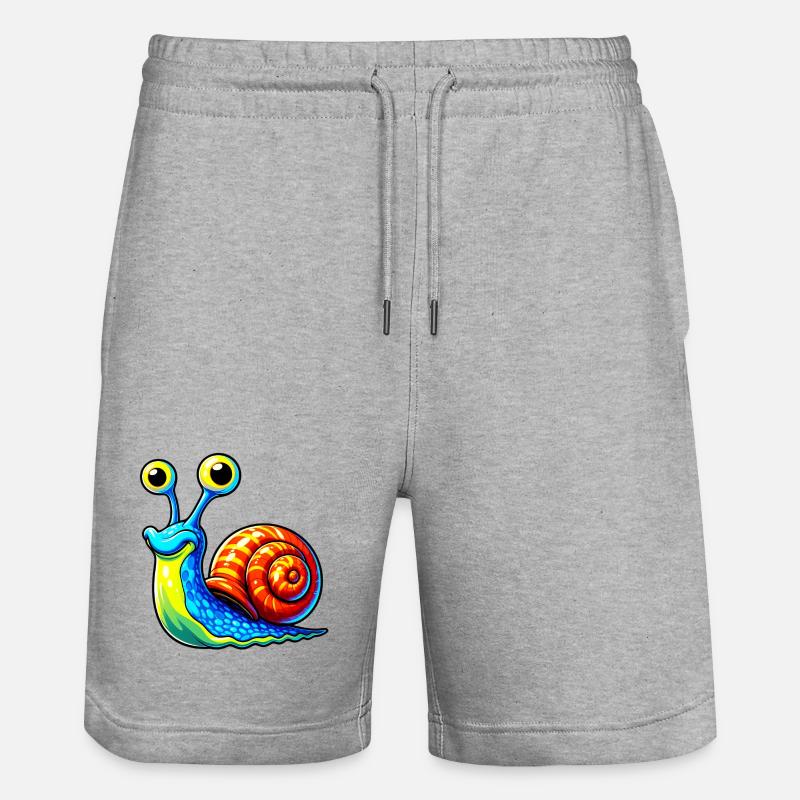 Escargot - Short de jogging bio TRAINER Stanley/Stella unisexe - gris chiné