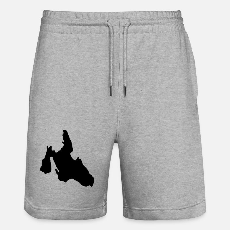 Céphalonie - Short de jogging bio TRAINER Stanley/Stella unisexe - gris chiné