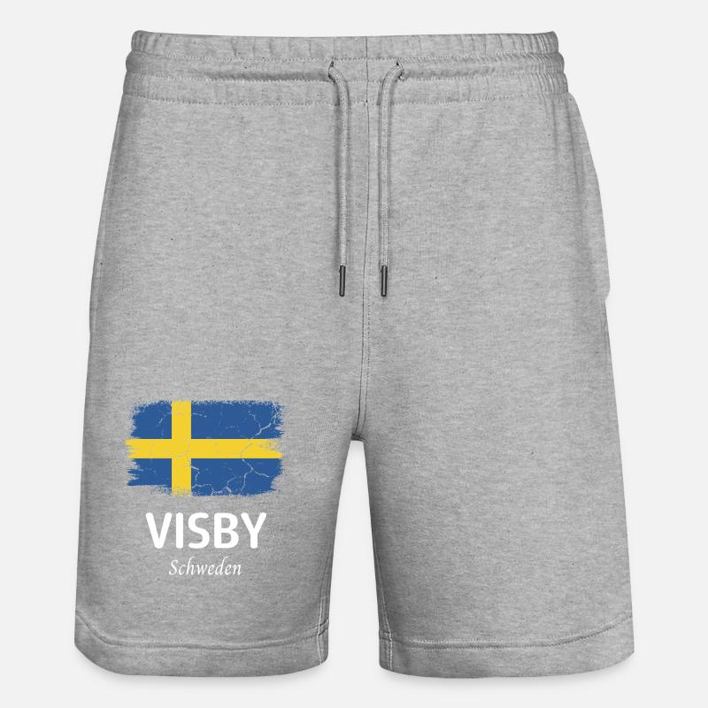 Visby - Short de jogging bio TRAINER Stanley/Stella unisexe - gris chiné