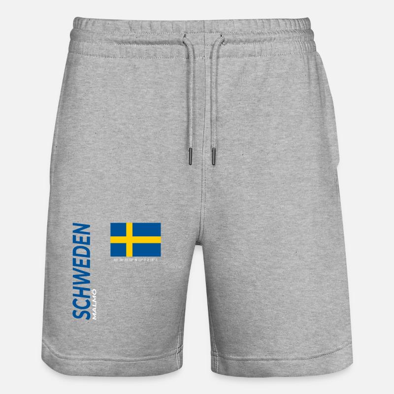 Malmö - Short de jogging bio TRAINER Stanley/Stella unisexe - gris chiné