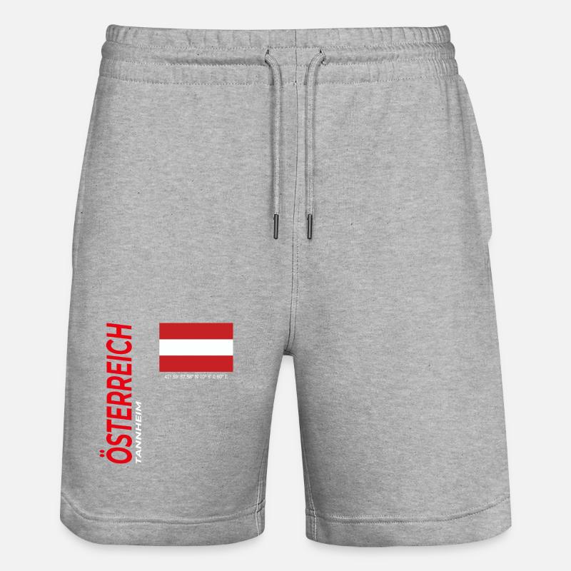 Tannheim - Stanley/Stella Unisex Bio Joggingshorts Trainer - Grau meliert