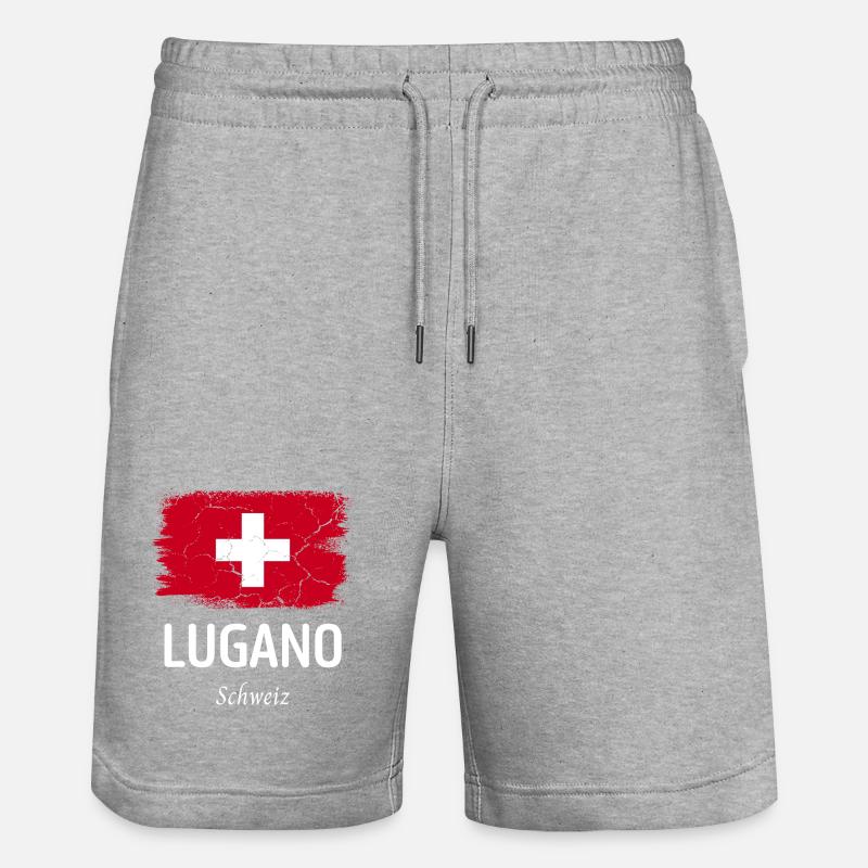 Lugano - Short de jogging bio TRAINER Stanley/Stella unisexe - gris chiné
