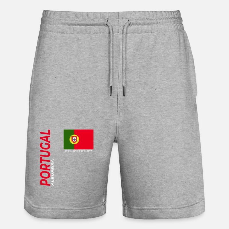 Albufeira - Short de jogging bio TRAINER Stanley/Stella unisexe - gris chiné