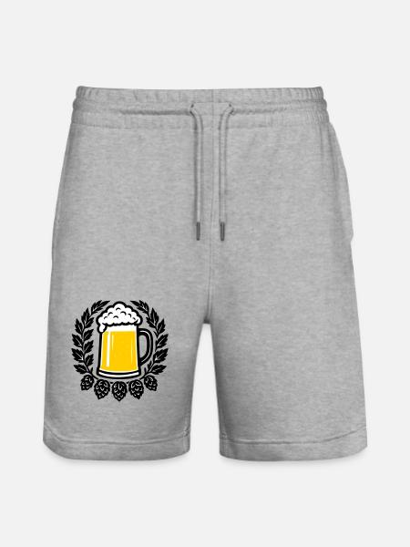 Brancard - Short de jogging bio TRAINER Stanley/Stella unisexe - gris chiné