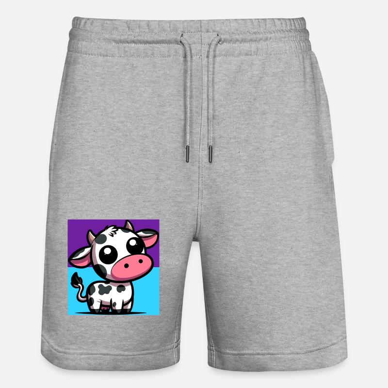 vache - Short de jogging bio TRAINER Stanley/Stella unisexe - gris chiné