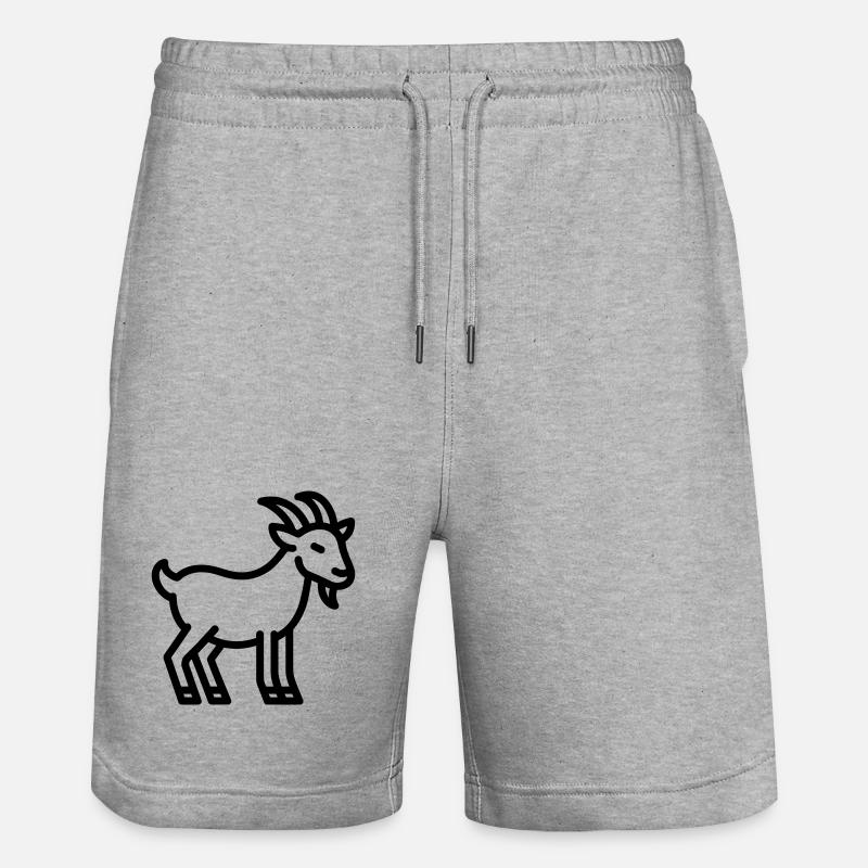 chèvre - Short de jogging bio TRAINER Stanley/Stella unisexe - gris chiné
