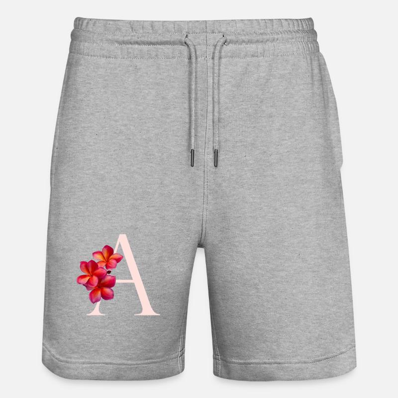 Une fleur - Short de jogging bio TRAINER Stanley/Stella unisexe - gris chiné
