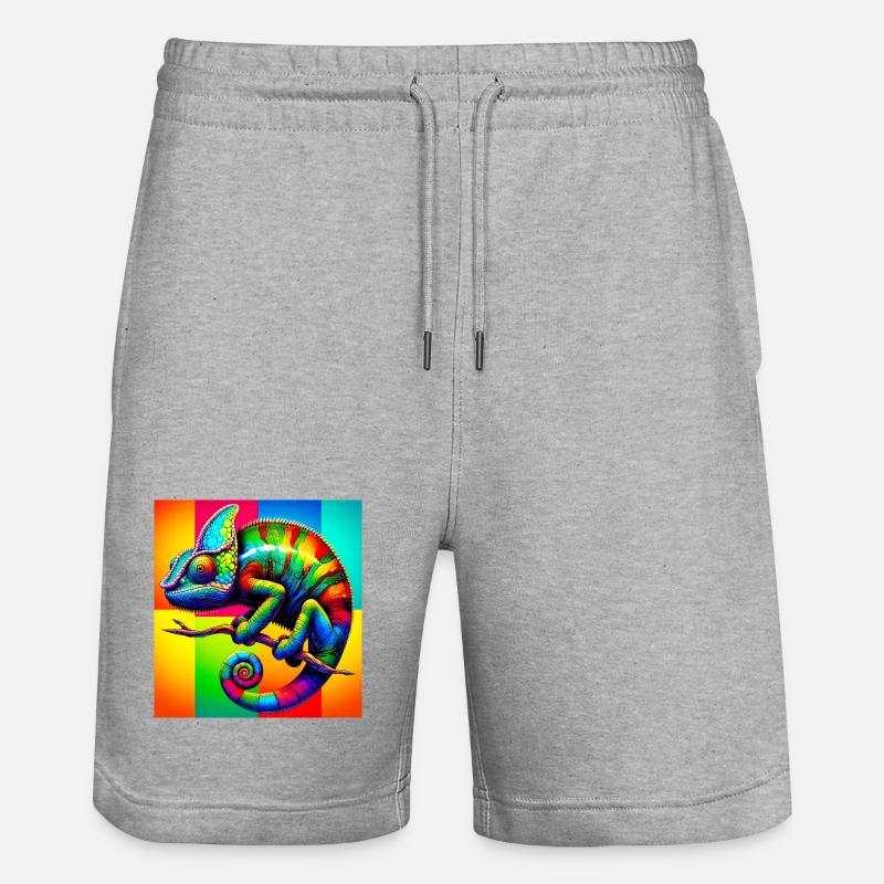caméléon - Short de jogging bio TRAINER Stanley/Stella unisexe - gris chiné