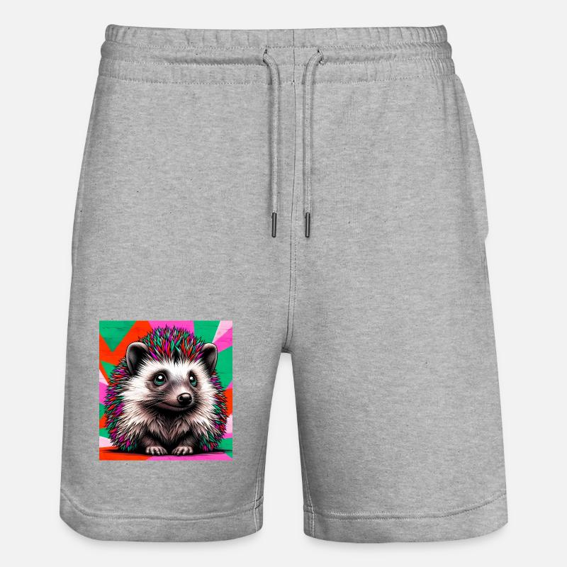 hérisson - Short de jogging bio TRAINER Stanley/Stella unisexe - gris chiné