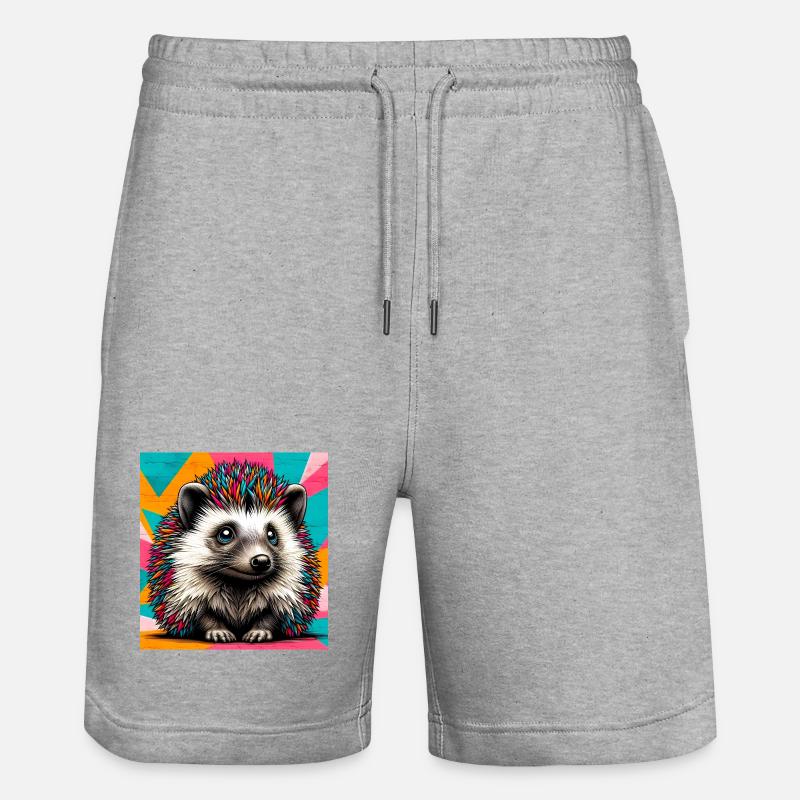 hérisson - Short de jogging bio TRAINER Stanley/Stella unisexe - gris chiné