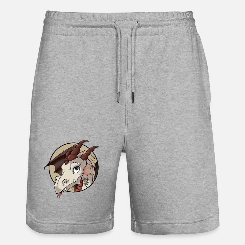 Dragon mignon - Short de jogging bio TRAINER Stanley/Stella unisexe - gris chiné