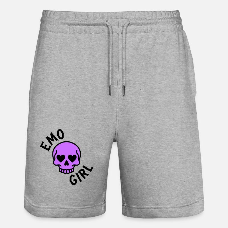 Fille emo - Short de jogging bio TRAINER Stanley/Stella unisexe - gris chiné