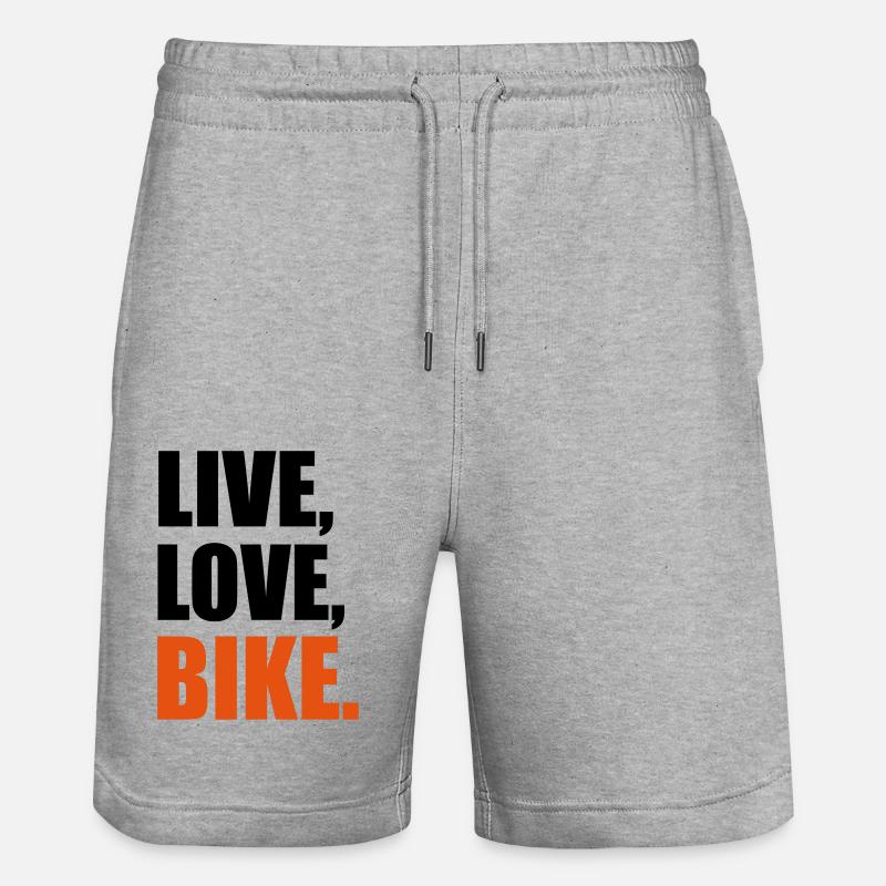 Fahrrad - Stanley/Stella Unisex Bio Joggingshorts Trainer  - Grau meliert