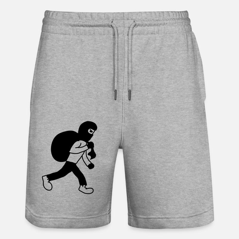 Robber - Stanley/Stella Unisex Bio Joggingshorts Trainer  - Grau meliert