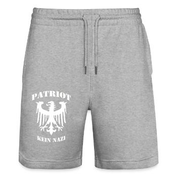 Deutschland - Stanley/Stella Unisex Bio Joggingshorts Trainer  - Grau meliert - Vorne - Nik (191cm) & Marisol (170cm)