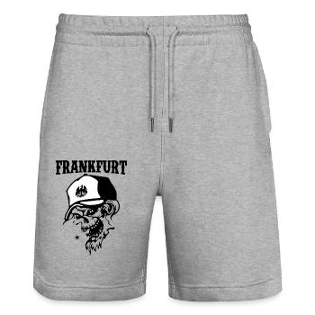 Frankfurt - Stanley/Stella Unisex Bio Joggingshorts Trainer  - Grau meliert - Vorne - Nik (191cm) & Marisol (170cm)